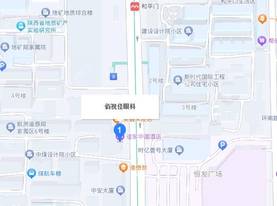 西安佰视佳眼科门诊部地址