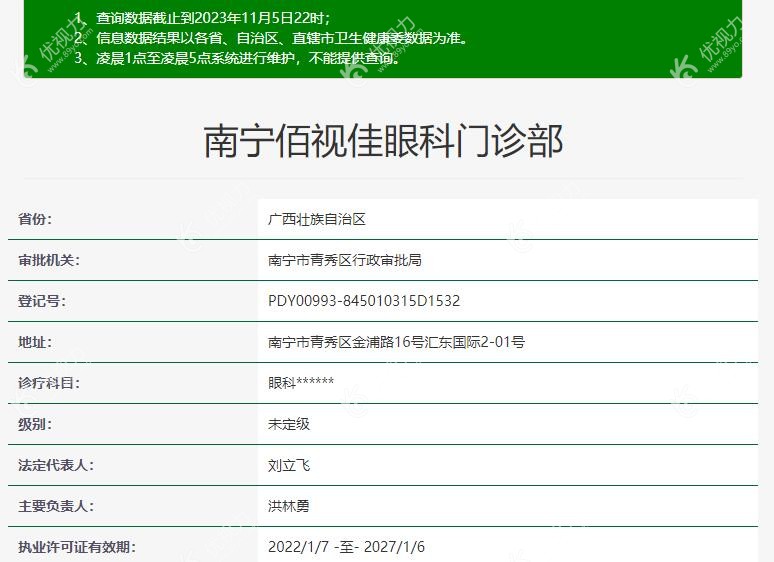 南宁佰视佳眼科门诊部